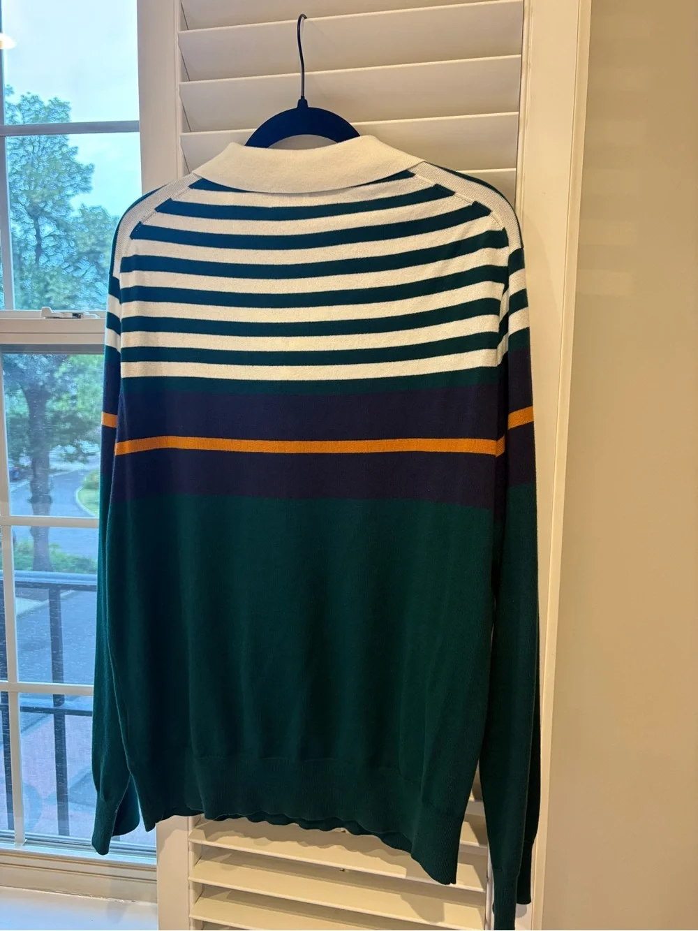 J. Crew Heritage Men’s Size Large Polo Striped Sweater